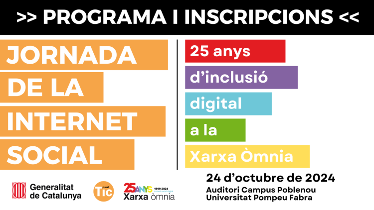 Imatge de la ‘Jornada de la Internet Social: 25 anys d’inclusió digital a la Xarxa Òmnia’