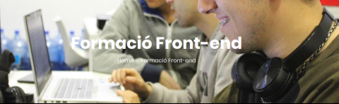 Imatge per difondre el curs sobre desenvolupament web front-end de Factoria 5