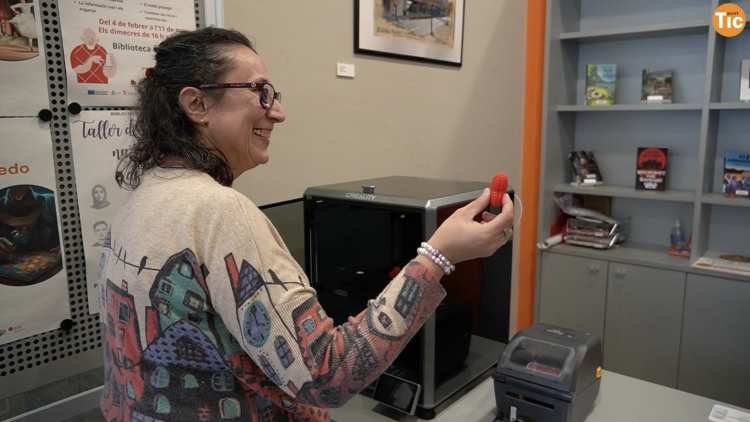 Image of the ICT Point of the Cervelló Municipal Library 