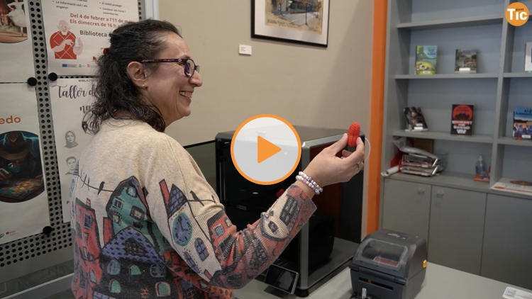 Imagen del Punto TIC de la Biblioteca Municipal de Cervelló 